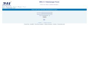 WIN 2-1-1 Datamanager's Forum