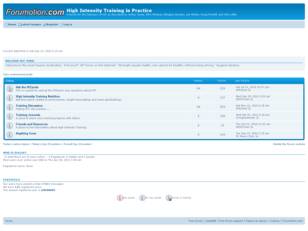 Free forum : High Intensity Training in Practice